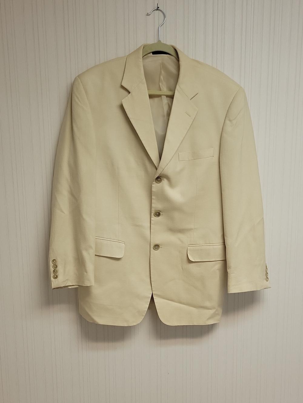 Daniel Gray Classic Men's Cream Silk 40R Old Monet Summer Lightweight Office